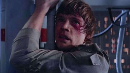 Mark Hamill as Luke Skywalker as Darth Vader reveals he's Luke's father in Star Wars: The Empire Strikes Back
