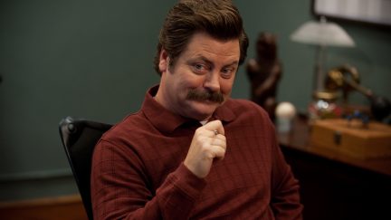 nick offerman ron swanson neil gaiman good omens casting