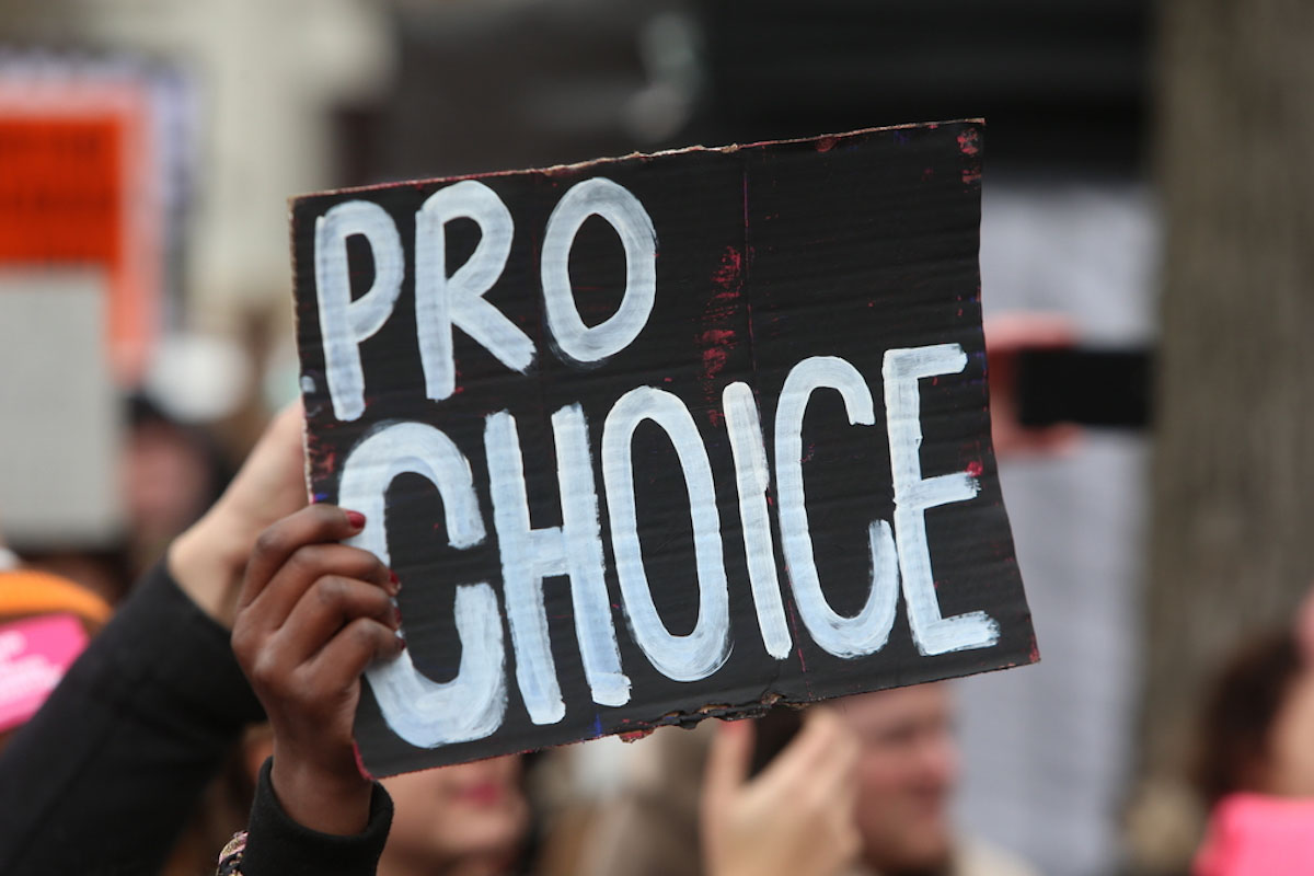 pro-choice protest sign