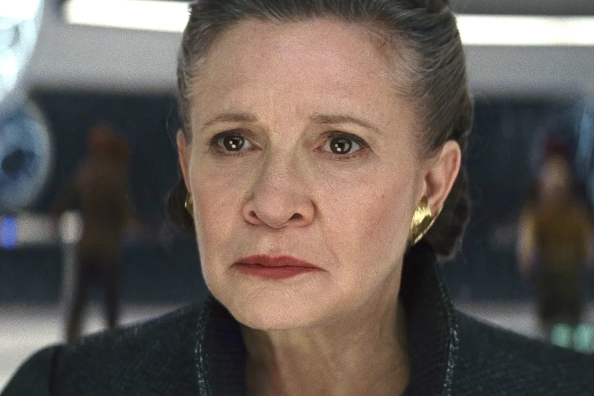 Carrie Fisher as General Leia Organa in Star Wars: The Last Jedi