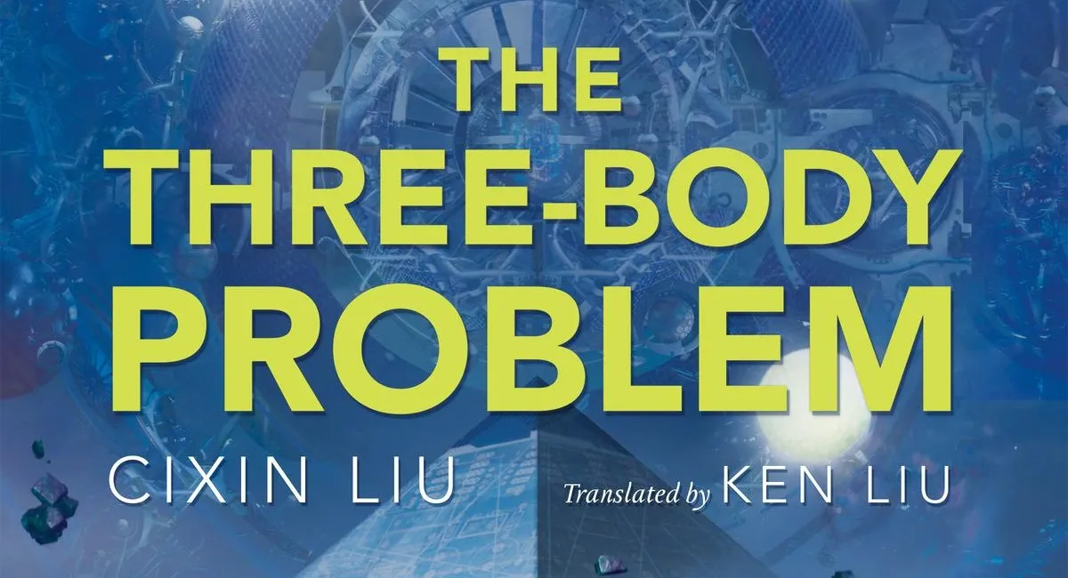 The cropped cover for Liu Cixin's "The Three-Body Problem" (translated by Ken Liu) Credit: Tor Books