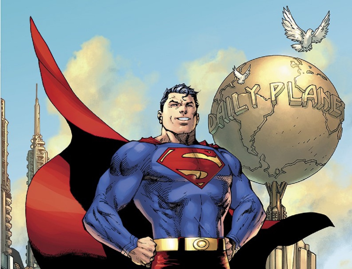 Action Comics #1000 cover featuring Superman. Art by Jim Lee.