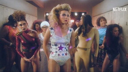 Betty Gilpin and the cast of Netflix's GLOW