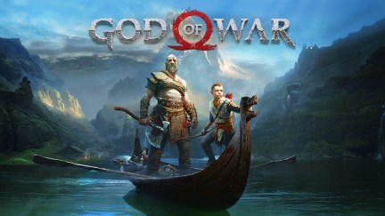 Kratos and his son Atreus in the fourth God of War game