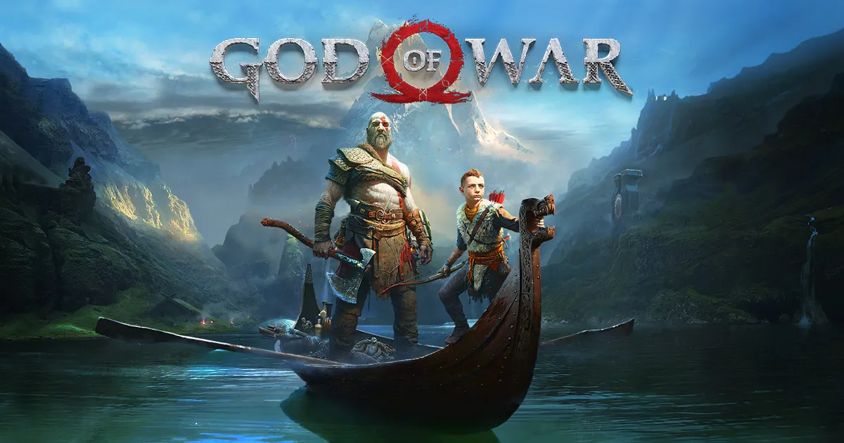 Kratos and his son Atreus in the fourth God of War game