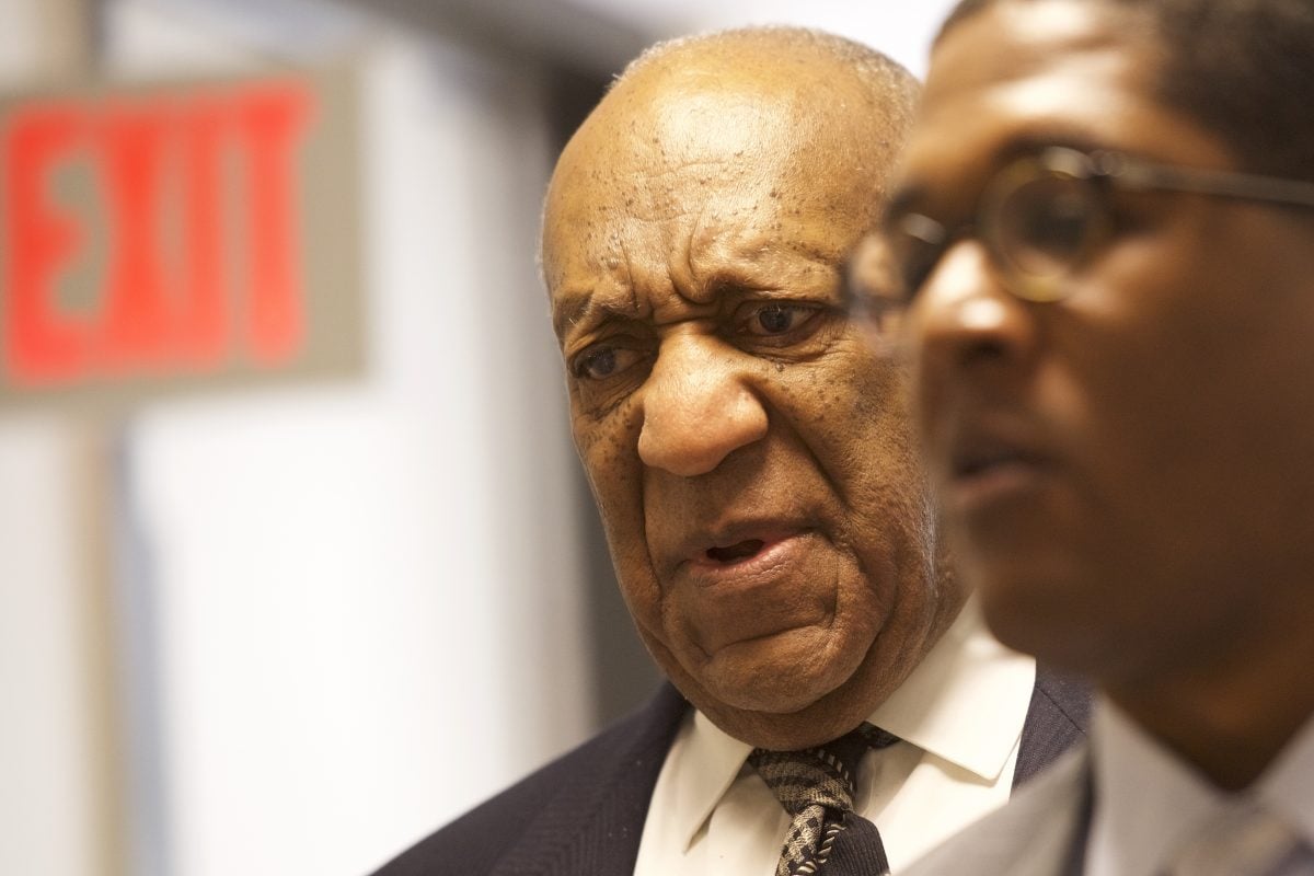 NORRISTOWN, PA - APRIL 5: Bill Cosby walks through the Montgomery County Courthouse during jury selection for his sexual assault retrial April 5, 2018 in Norristown, Pennsylvania. A former Temple University employee alleges that the entertainer drugged and molested her in 2004 at his home in suburban Philadelphia. More than 40 women have accused the 80 year old entertainer of sexual assault.