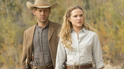 Westworld Season 1, Episode 8 Air Date: 11/20/16 Pictured: : Jimmi Simpson, Evan Rachel Wood