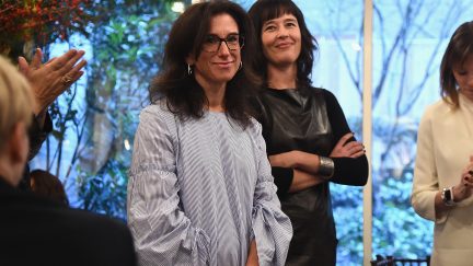 NEW YORK, NY - DECEMBER 11: Journalists Jodi Kantor (L) and Megan Twohey attend the Hearst 100 at Michael's Restaurant on December 11, 2017 in New York City.