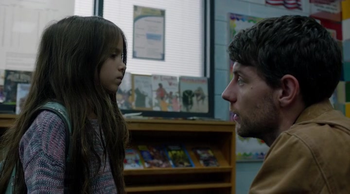 Madeleine McGraw as Amber and Patrick Fugit as Kyle on Cinemax's Outcast