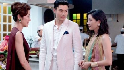 Michelle Yeoh, Henry Golding, and Constance Wu in 'Crazy Rich Asians'