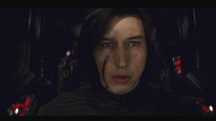 Adam Driver as Kylo Ren in Star Wars: The Last Jedi