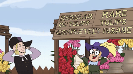 Tulip stand in Adam Ruins Everything
