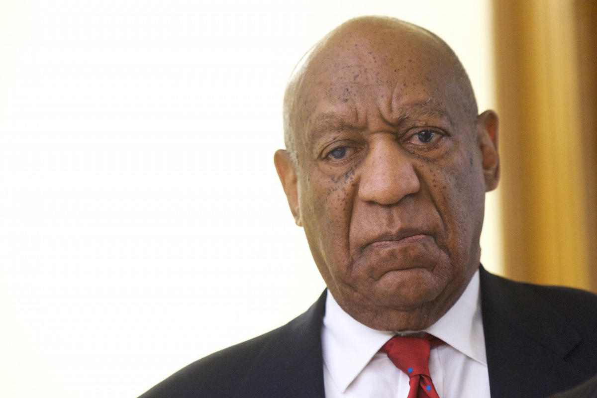 Bill Cosby frowns at the camera.