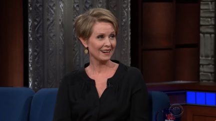 Cynthia Nixon Adresses Rally For Reproductive Rights
