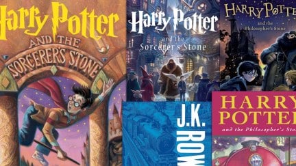 Harry Potter book covers
