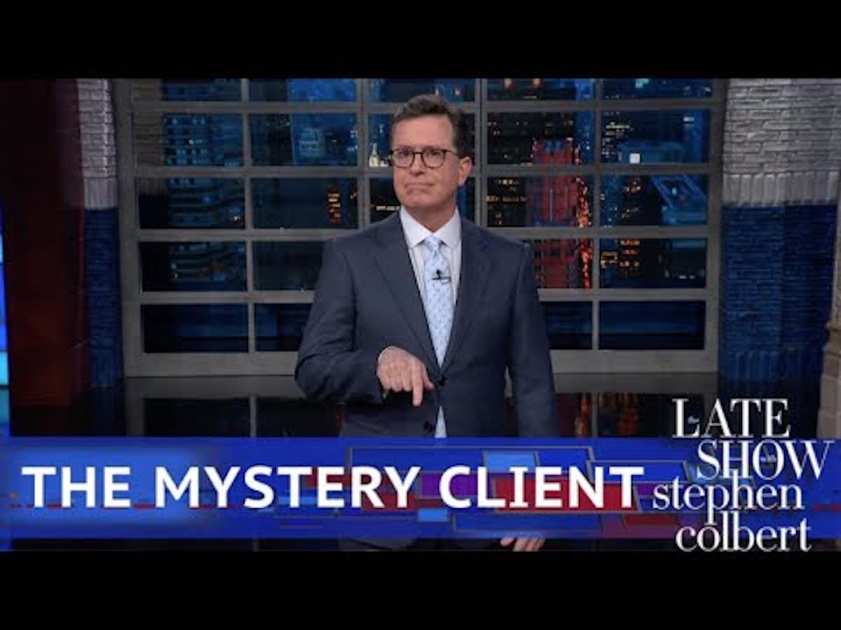 Stephen Colbert talks about Trump Lawyer Michael Cohen's third client, Fox News's Sean Hannity