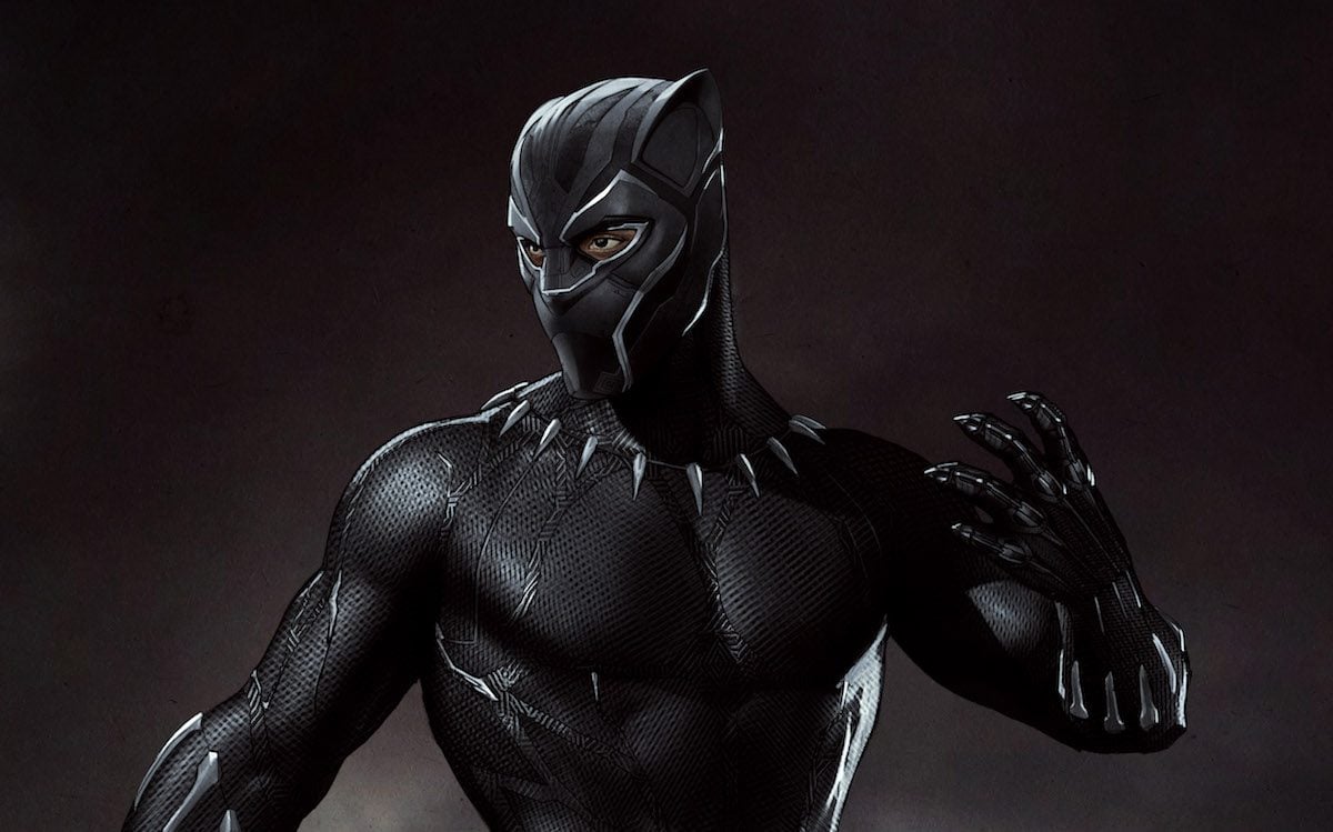 Marvel Studios' BLACK PANTHER..Black Panther Conceptual Character and Costume Design Sketch..Costume Design and Art: ..©Marvel Studios 2018