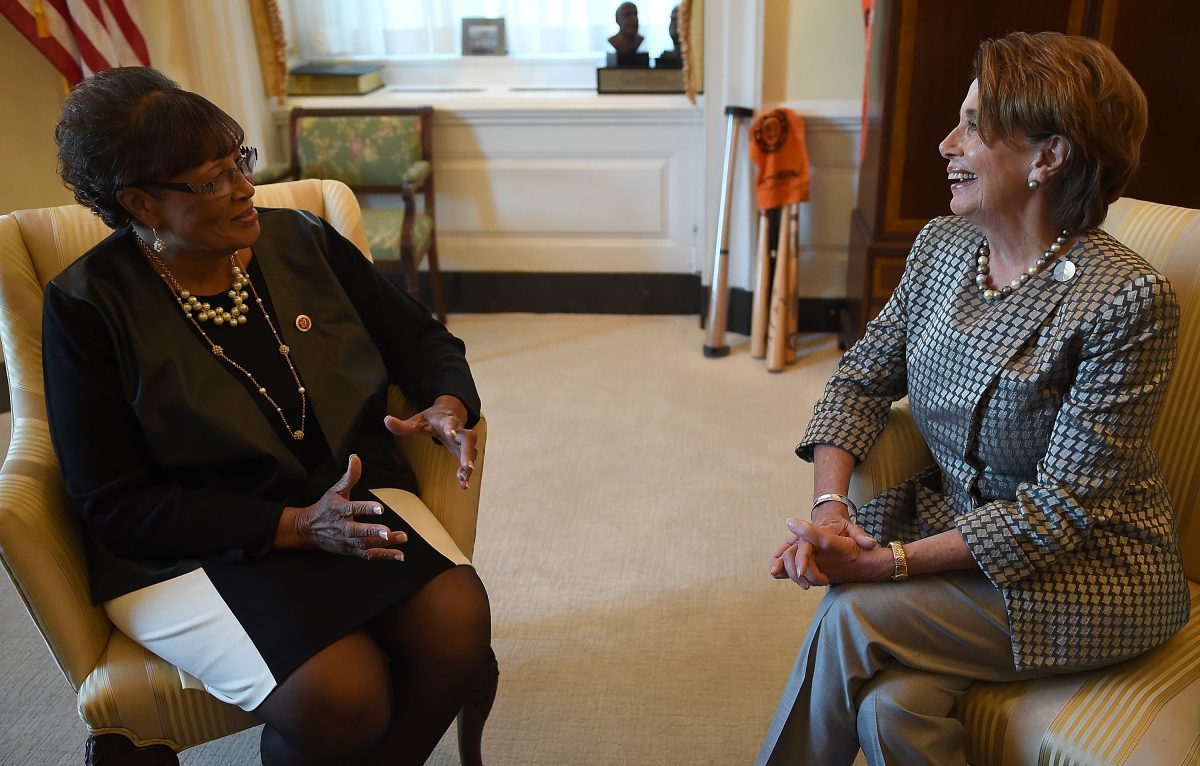 Democratic Leader Nancy Pelosi Meets With Rep.-Elect Alma Adams