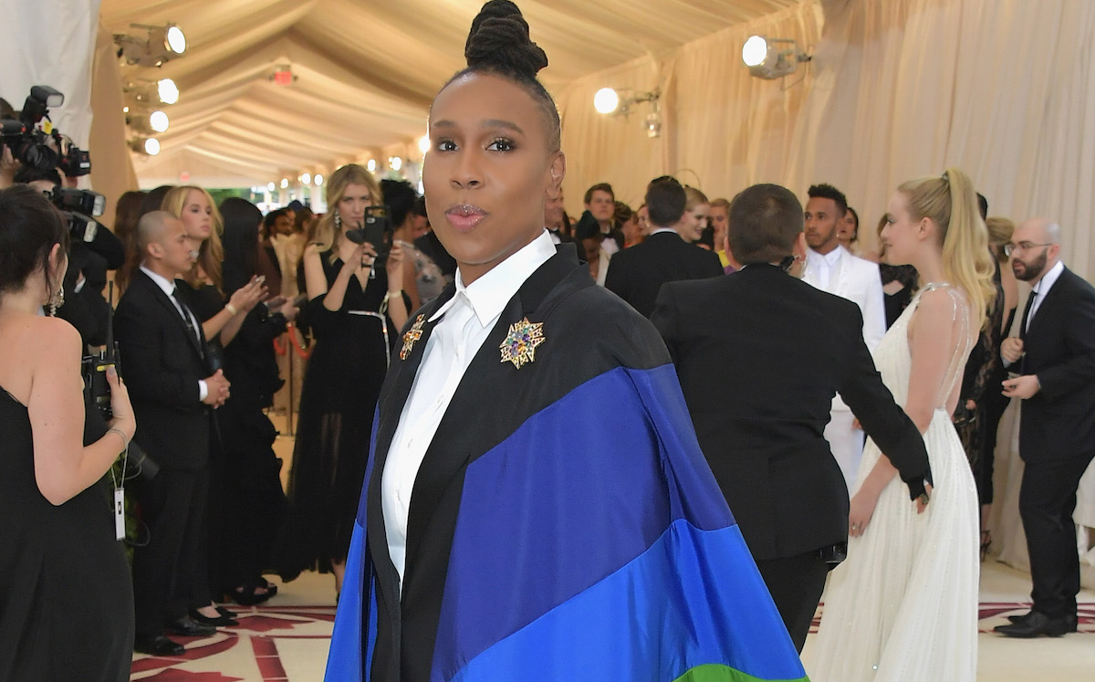lena waithe, met gala, ball, heavenly bodies, pride cape, rainbow