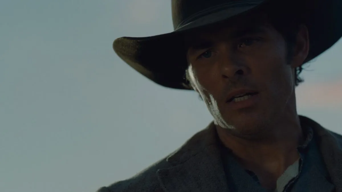 James Marsden as Teddy in a scene from Westworld on HBO