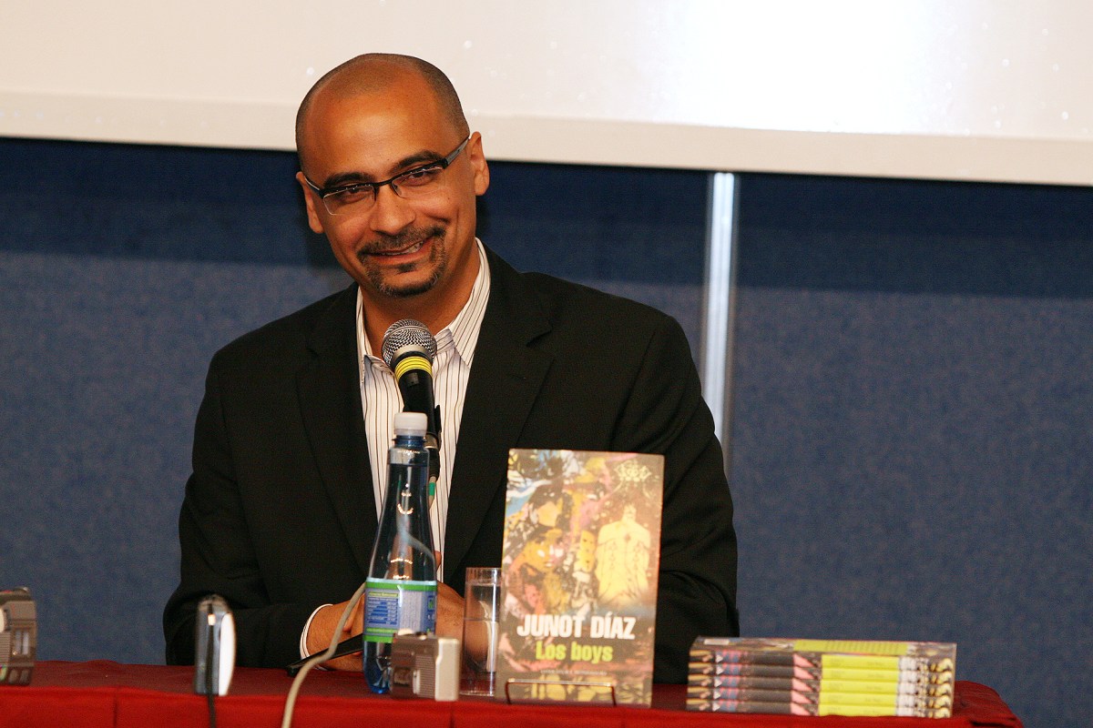 Junot Diaz at a literary event in Argentina 2009