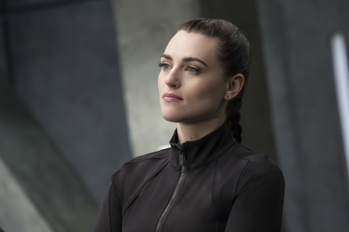 Supergirl -- "Trinity" -- Pictured: Katie McGrath as Lena Luthor -- © 2018 The CW Network, LLC. All Rights Reserved.