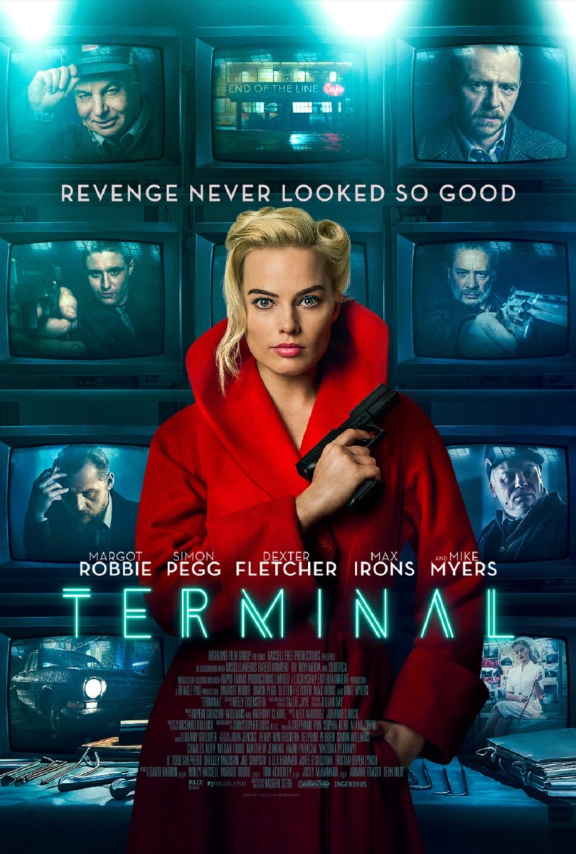 Movie Poster for Terminal starring Margot Robbie and Simon Pegg