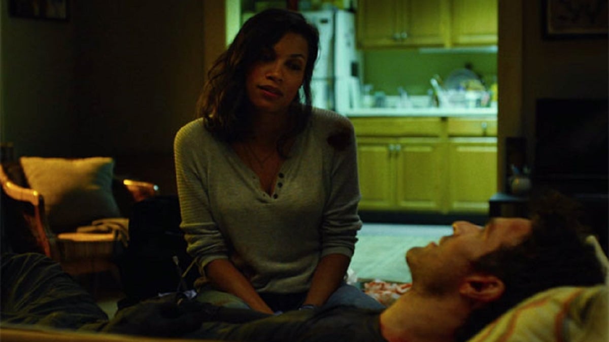 Rosario Dawson as Claire Temple and Charlie Cox as Matt Murdock on Netflix's 'Daredevil' from Marvel