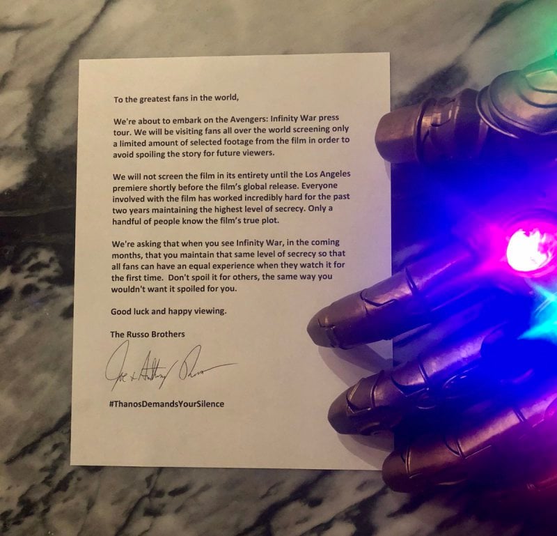 Thanos Demands Your Silence