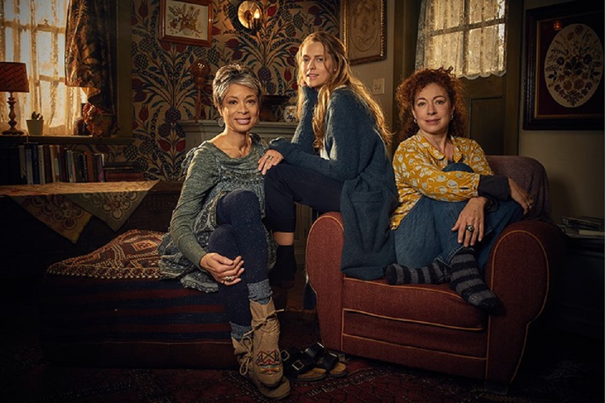 Valarie Pettiford, Teresa Palmer and Alex Kingston in 'A Discovery of Witches' for Sky 1
