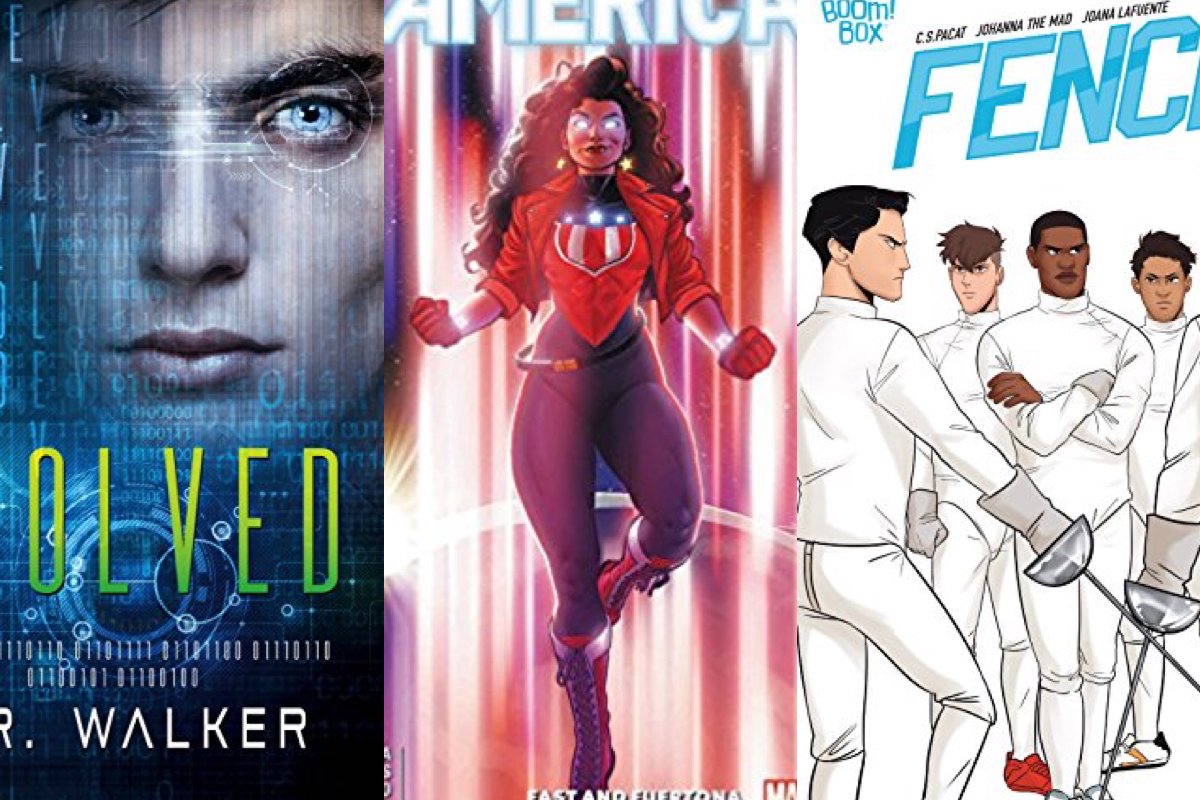 america fast and fuertona, evolved, and Fence #5 covers