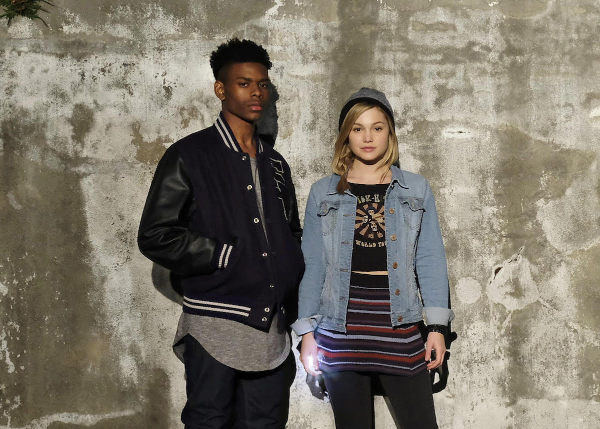 Aubrey Joseph as Tyrone Johnson/Cloak and Olivia Holt as Tandy Bowen/Dagger in Marvel's Cloak and Dagger