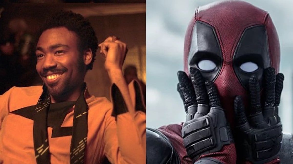 Donald Glover as Lando Calrissian in Solo: A Star Wars Story and Deadpool