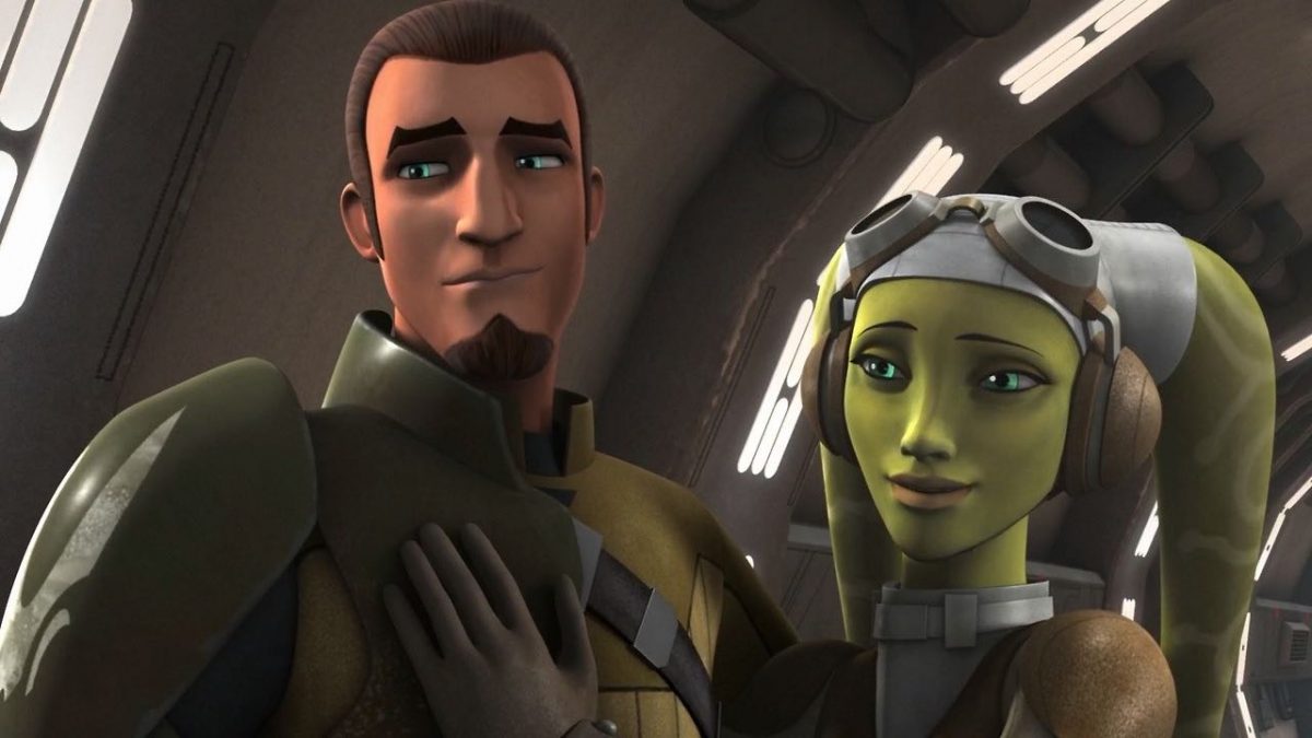Kanan and Hera in Star Wars Rebels