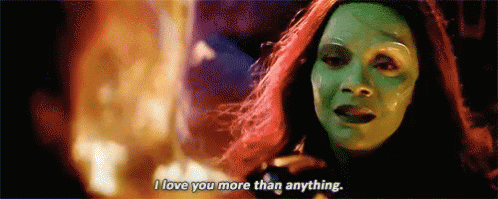 Gamora says she loves Star-Lord in Infinity War