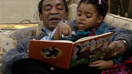 Bill Cosby and Keshia Knight Pulliam in The Cosby Show (1984)