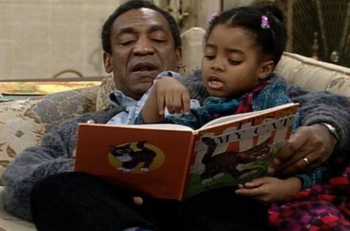 Bill Cosby and Keshia Knight Pulliam in The Cosby Show (1984)