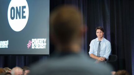 trudeau one poverty is sexist g7