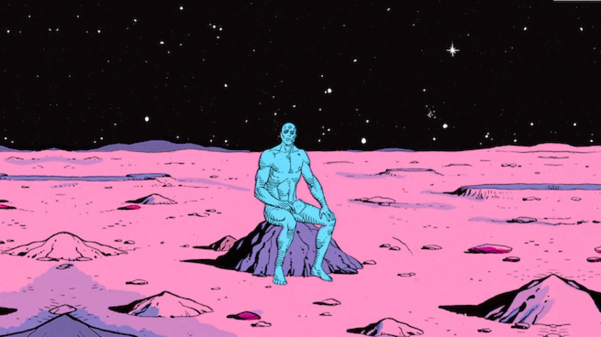 Dr. Manhattan in Watchmen comic