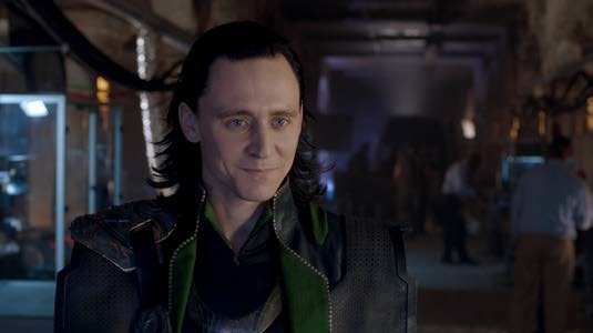 Tom Hiddleston as Loki in the Avengers