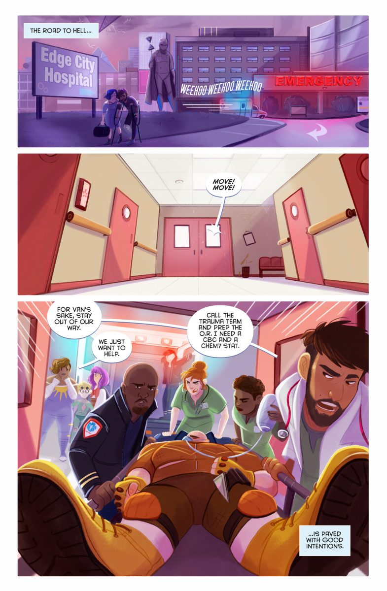 'Superfreaks' #3 Preview 1 - art by Margaux Saltel