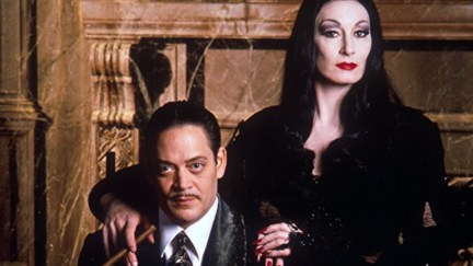 Raul Julia and Anjelica Huston in The Addams Family (1991)