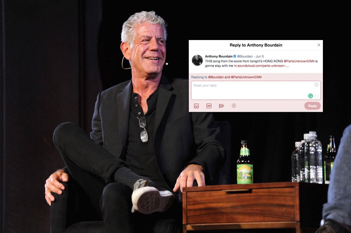 Replies to Anthony Bourdain's death on Twitter