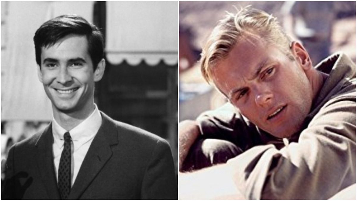 Anthony Perkins and Tab Hunter