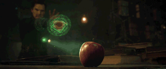 Doctor Strange manipulates time