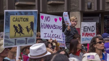 protest of family separation immigration policy