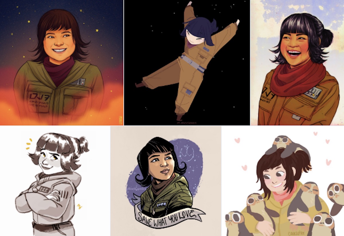 Star Wars fan art for Rose and Kelly Marie Tran