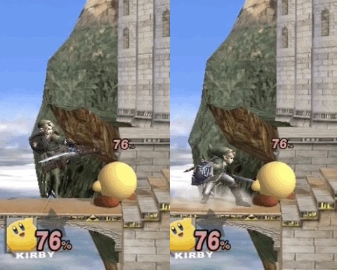 Link nair landing smash bros brawl