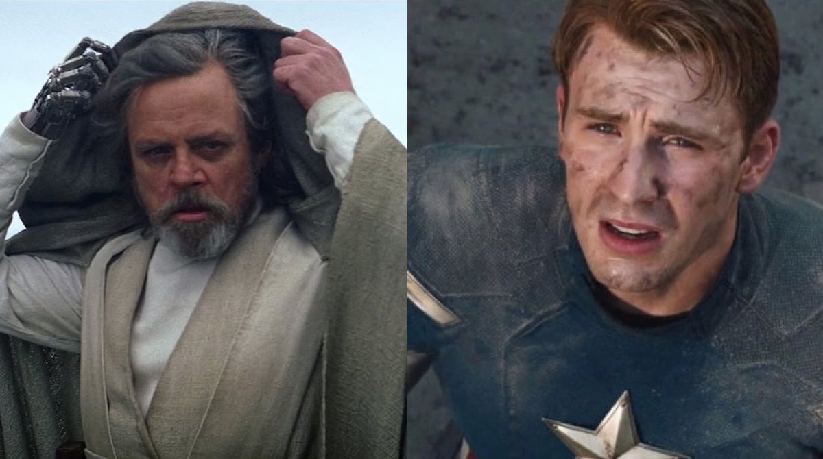 Luke Skywalker and Captain America