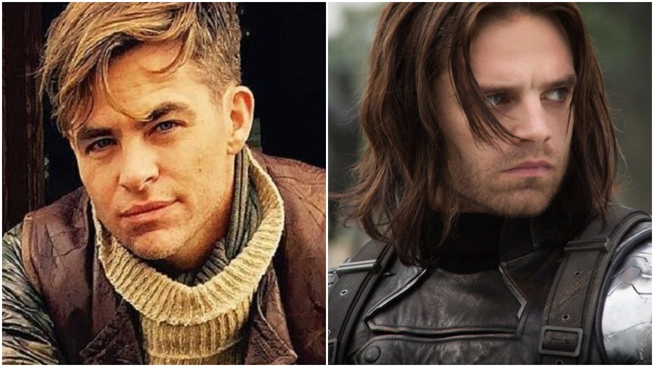Chris Pine as Steve Trevor and Sebastian Stan as Bucky Barnes